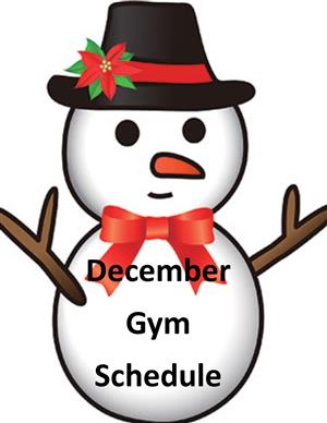 December Gym Schedule